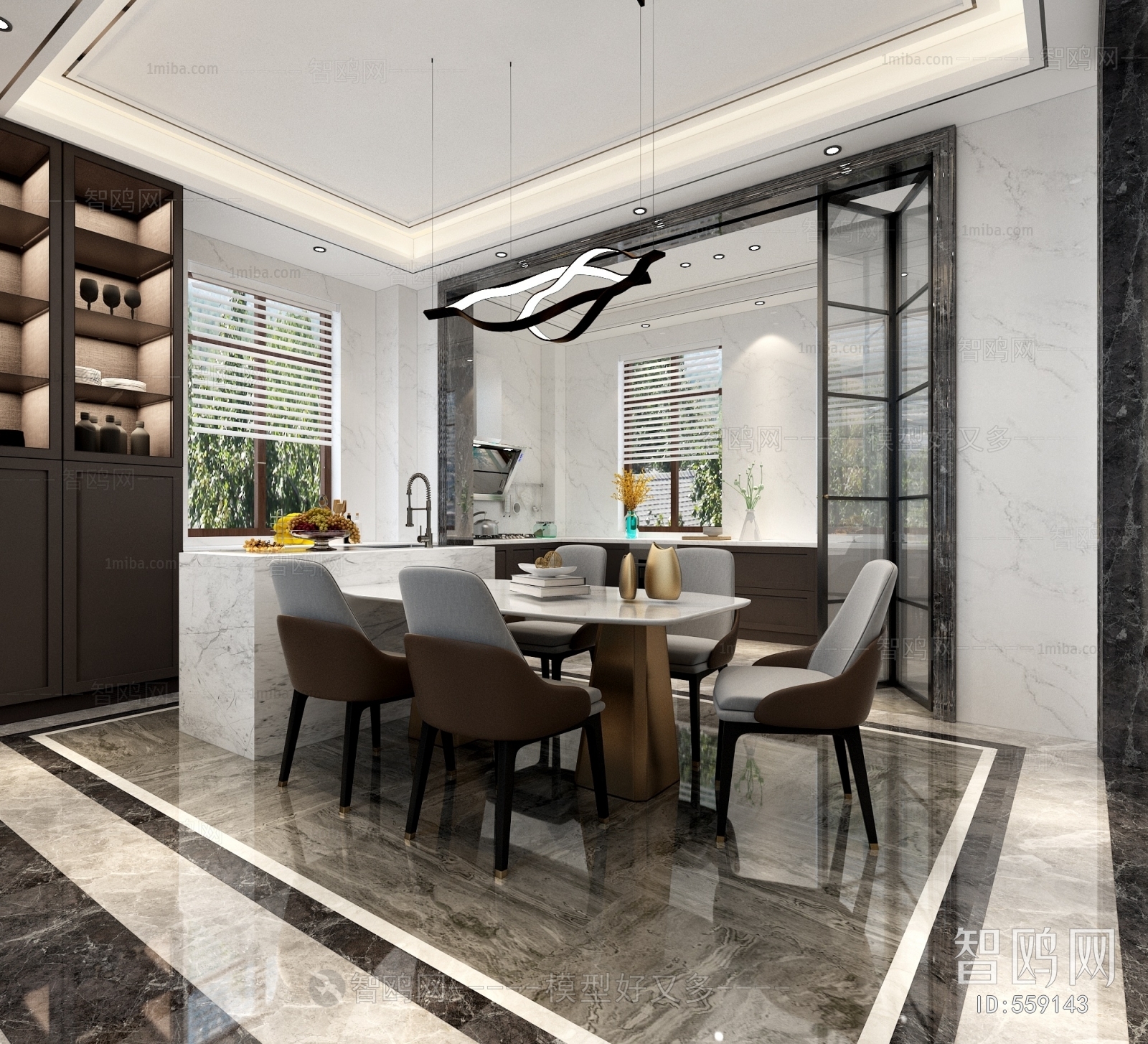 Post Modern Style Dining Room