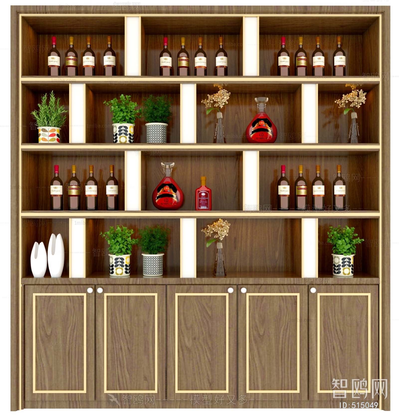 New Chinese Style Wine Cabinet