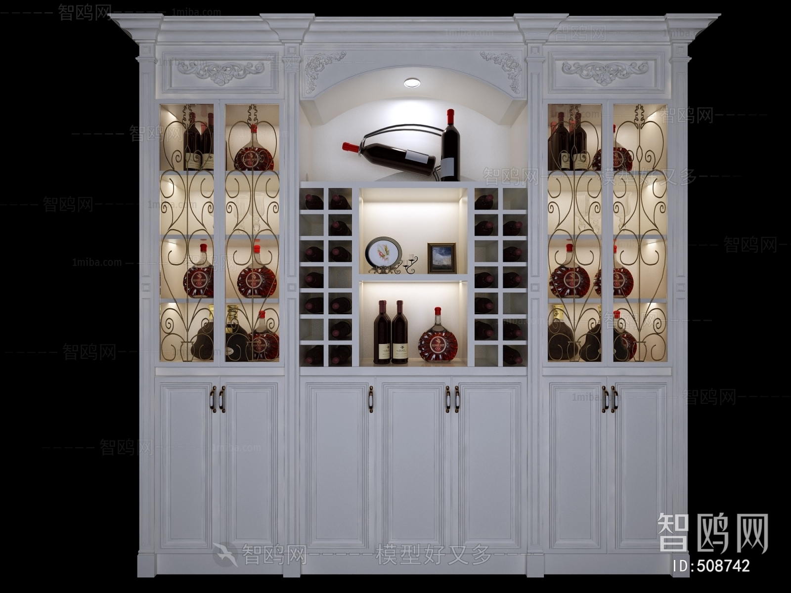 European Style Wine Cabinet