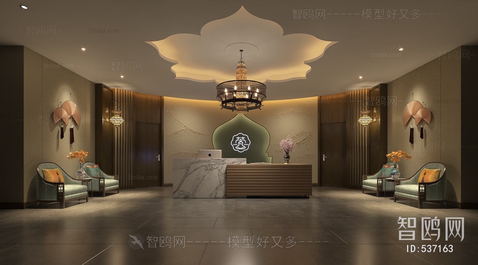 New Chinese Style Lobby Hall