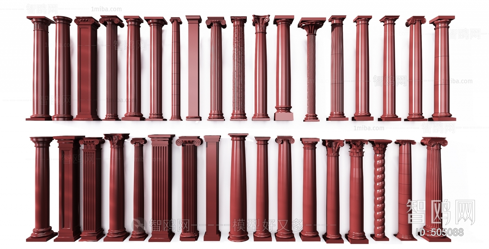 Chinese Style Roman Pillar