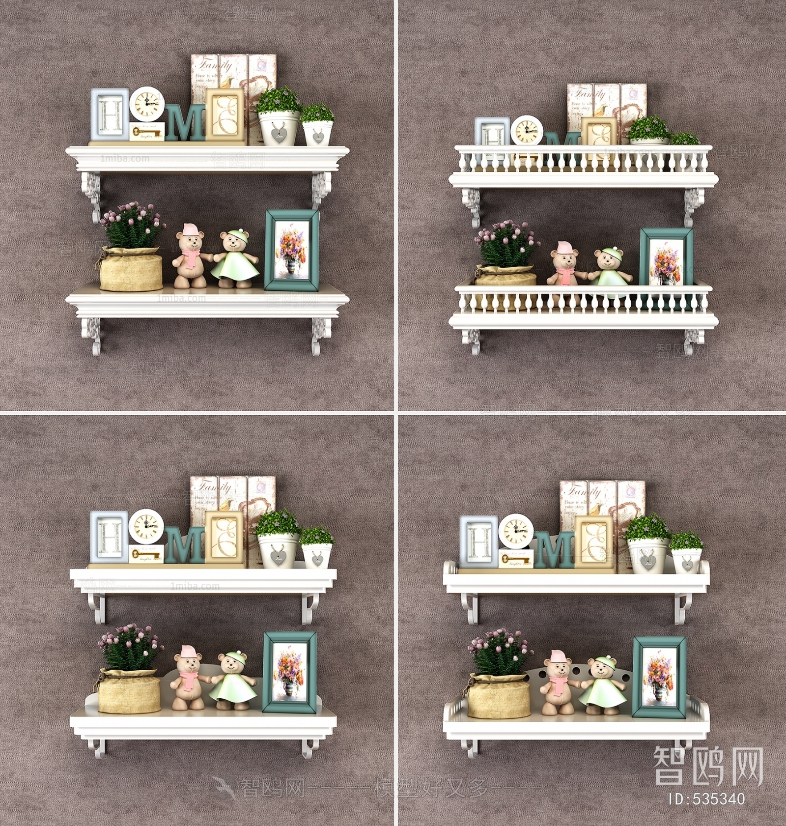 Idyllic Style Decorative Frame