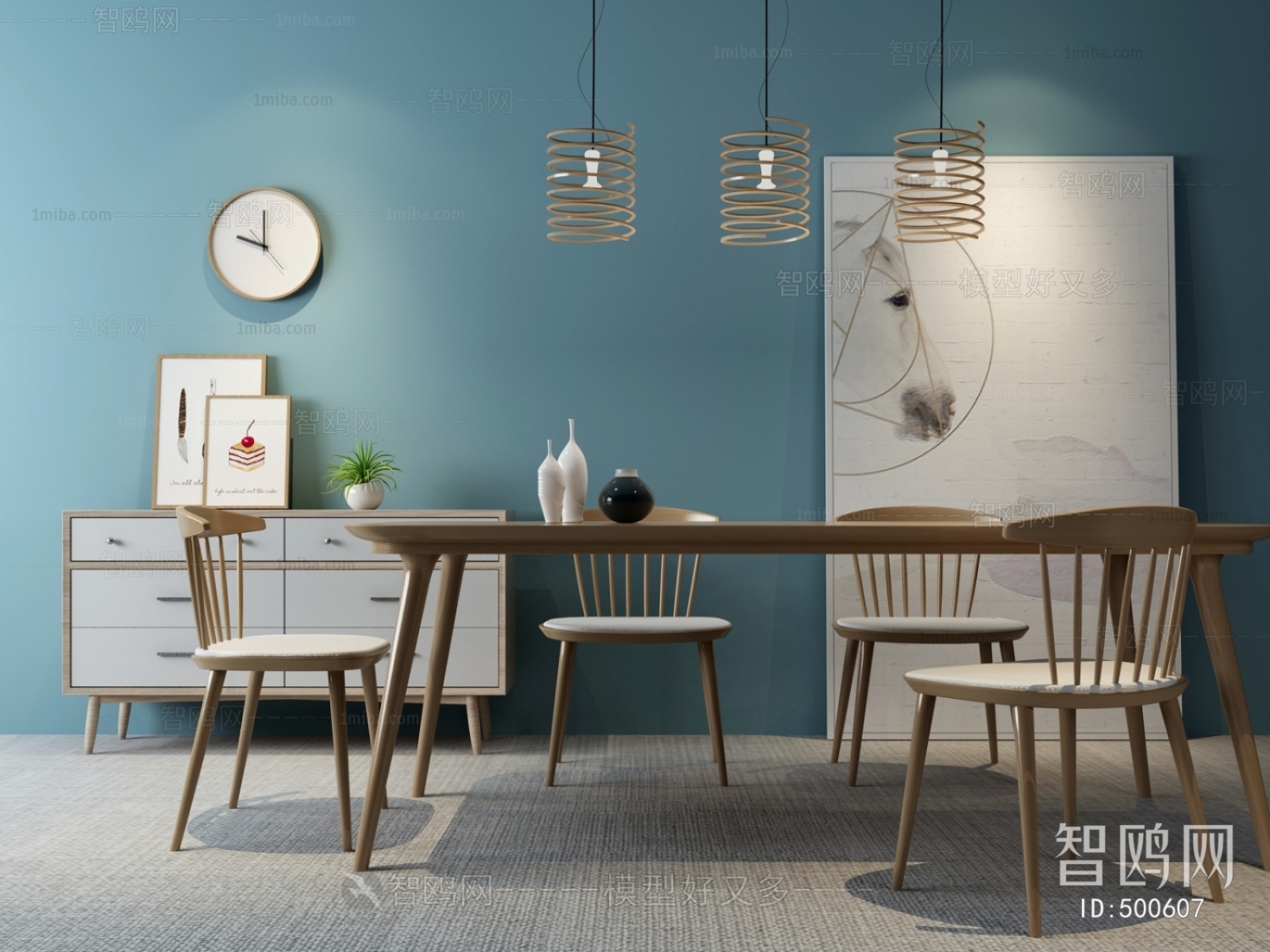 Nordic Style Dining Table And Chairs