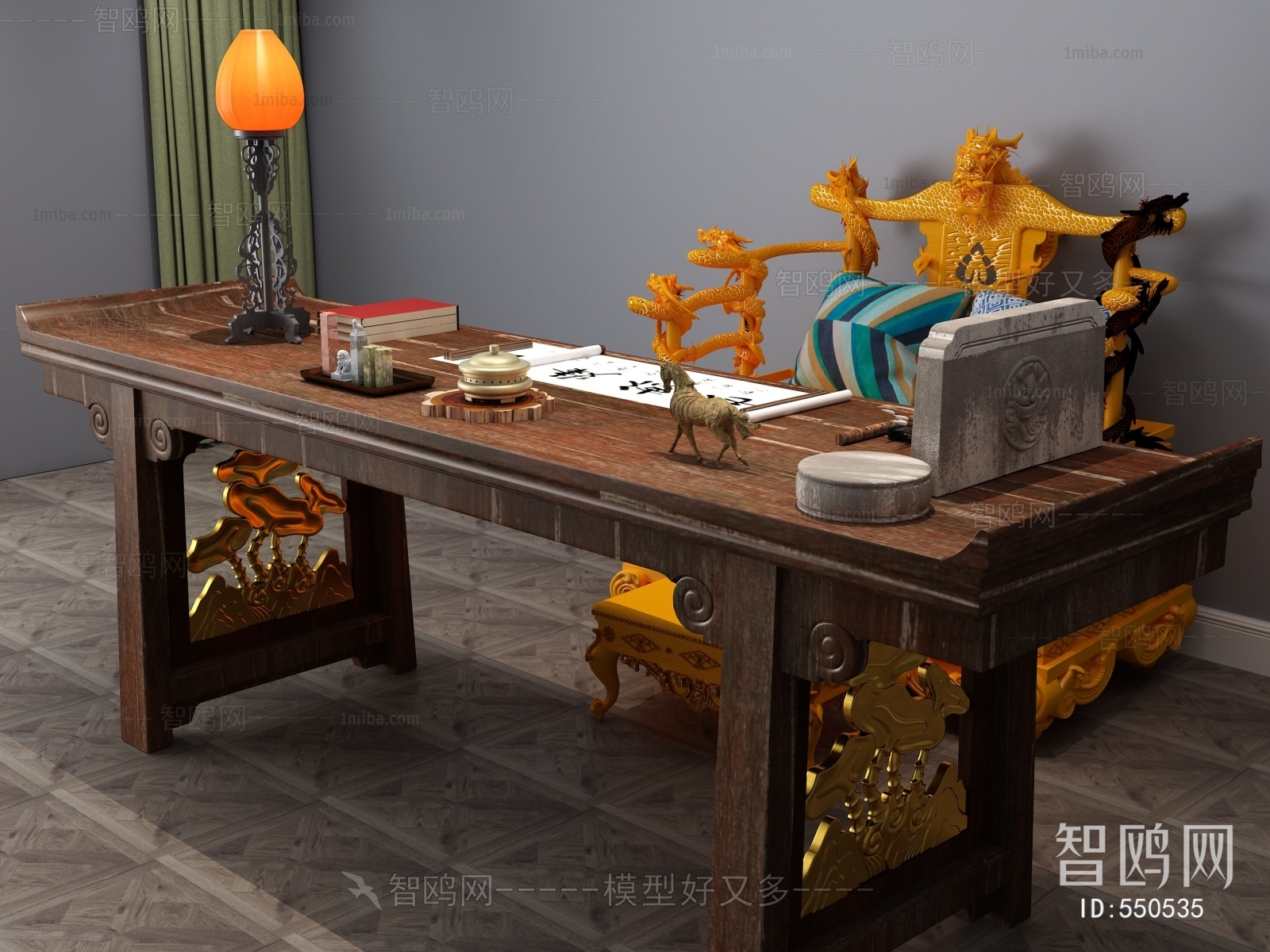 New Chinese Style Office Table