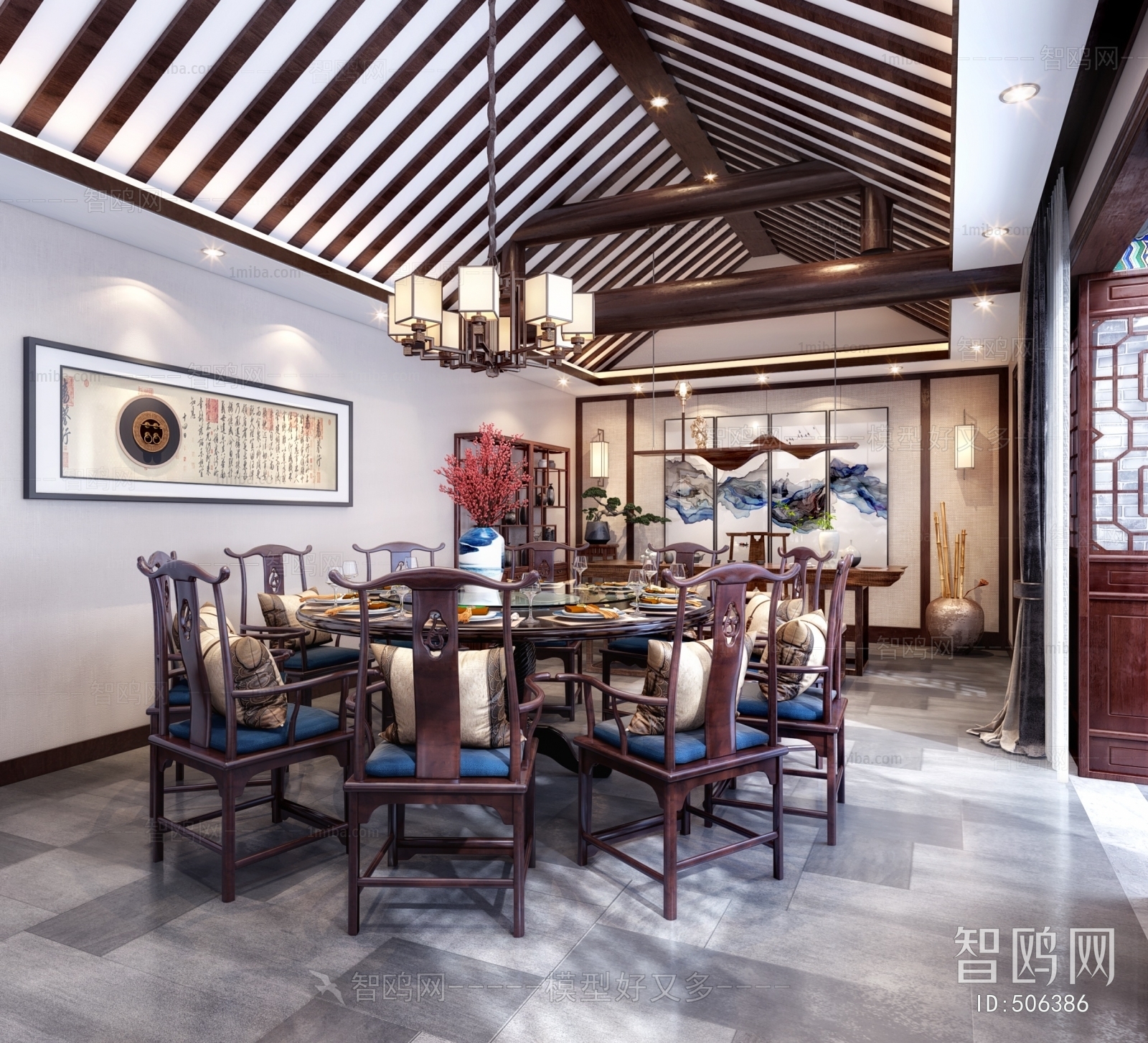 New Chinese Style Dining Room