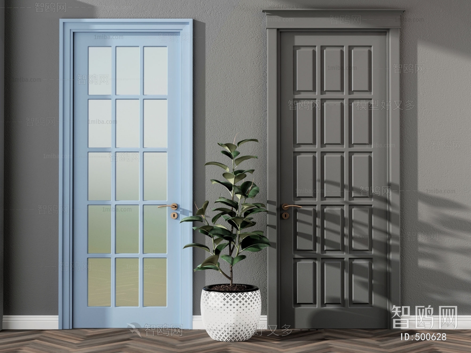 Simple European Style Door