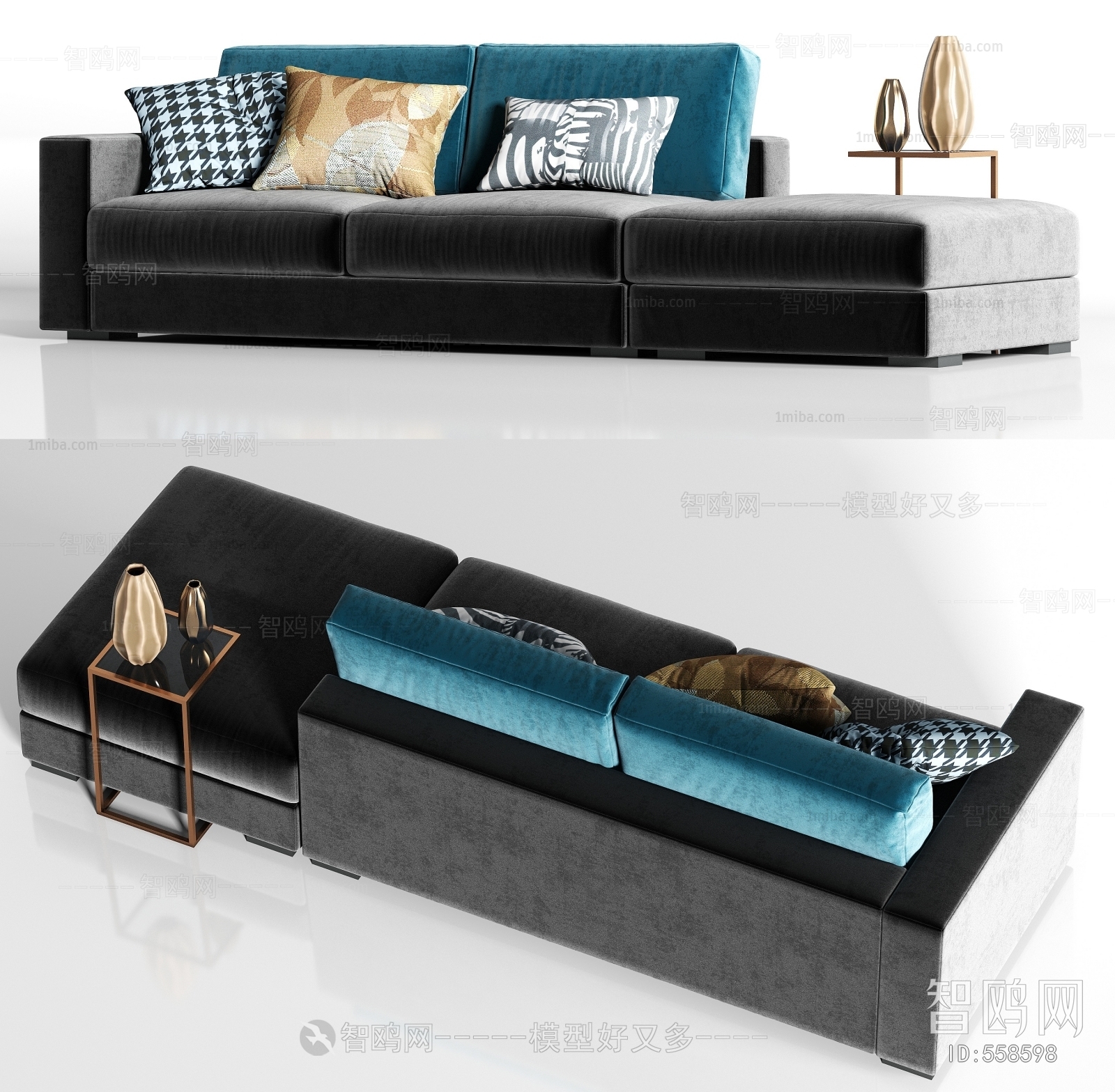 Modern Multi Person Sofa