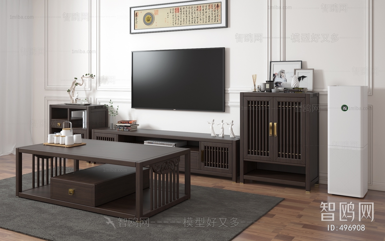 New Chinese Style TV Cabinet