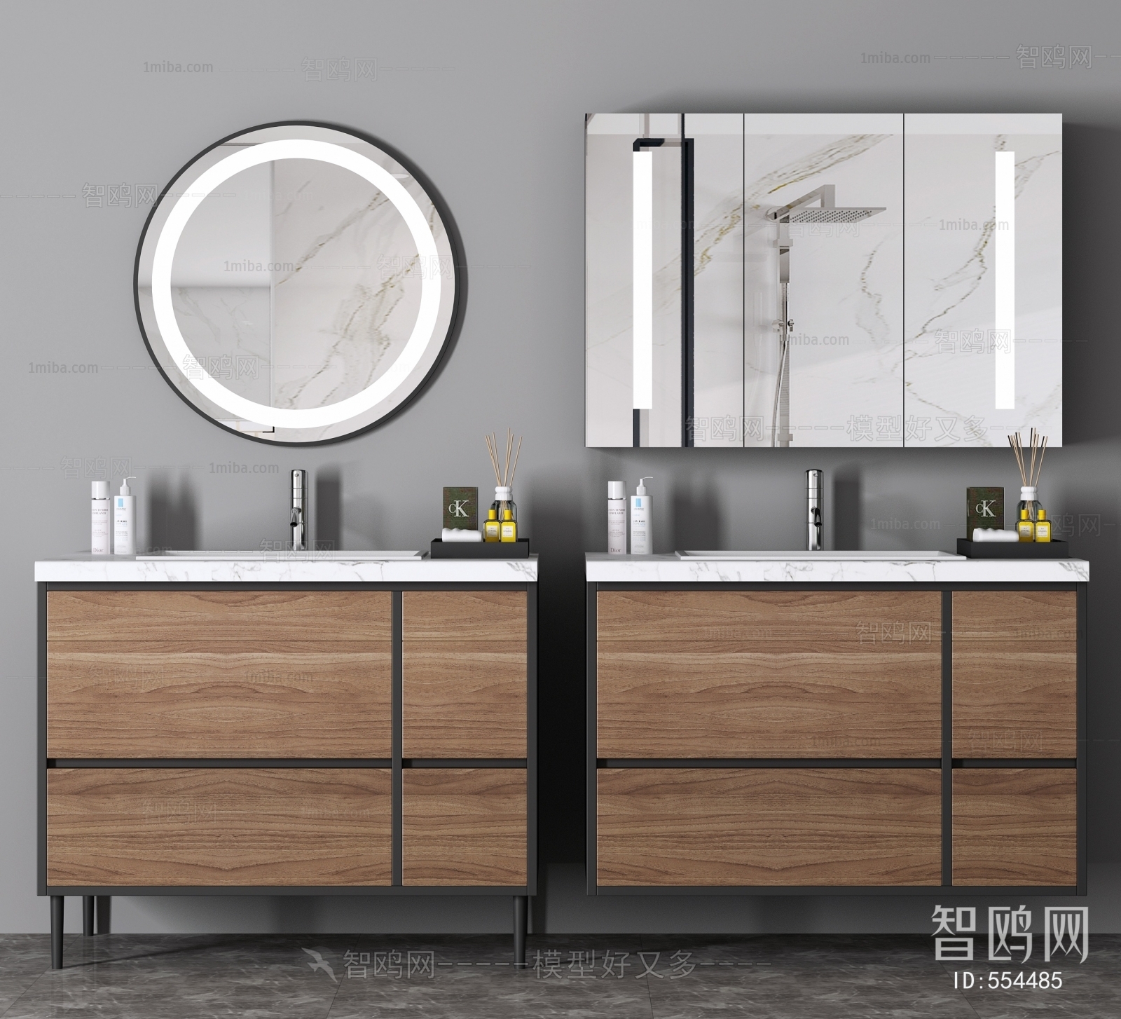 Nordic Style Bathroom Cabinet