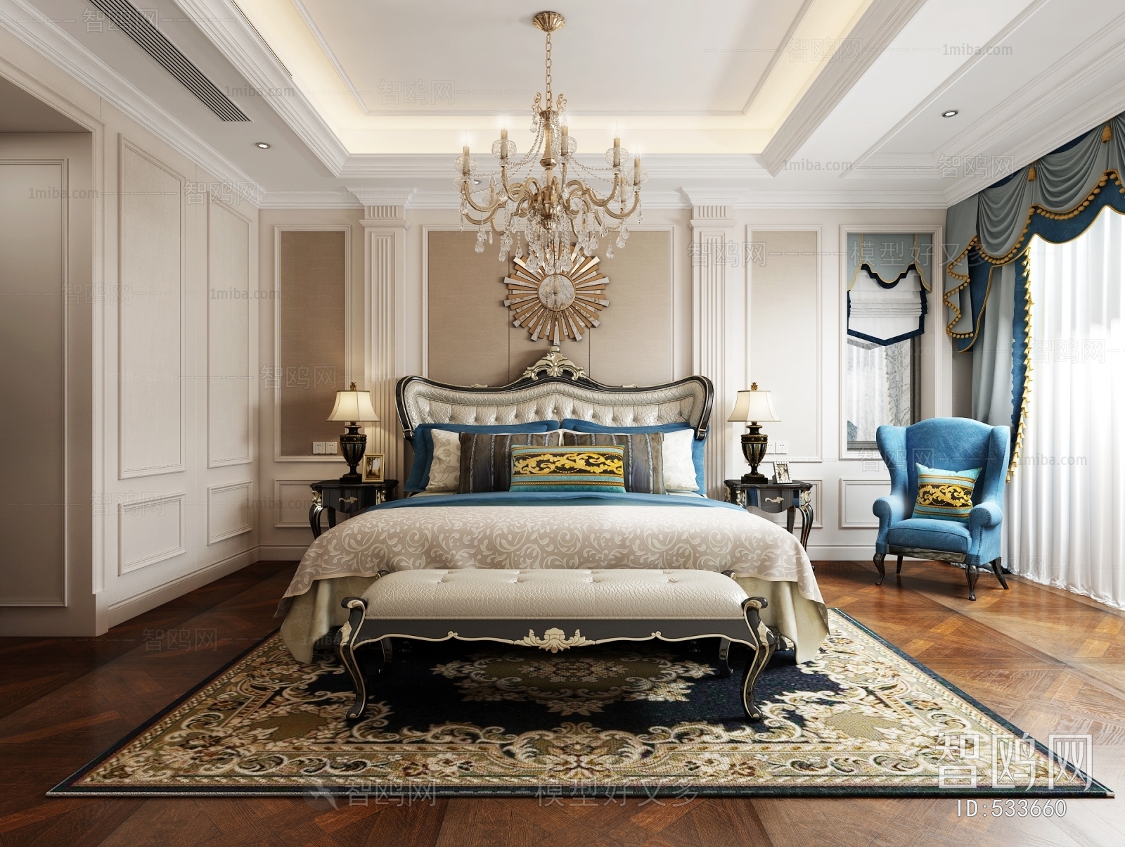 European Style Bedroom