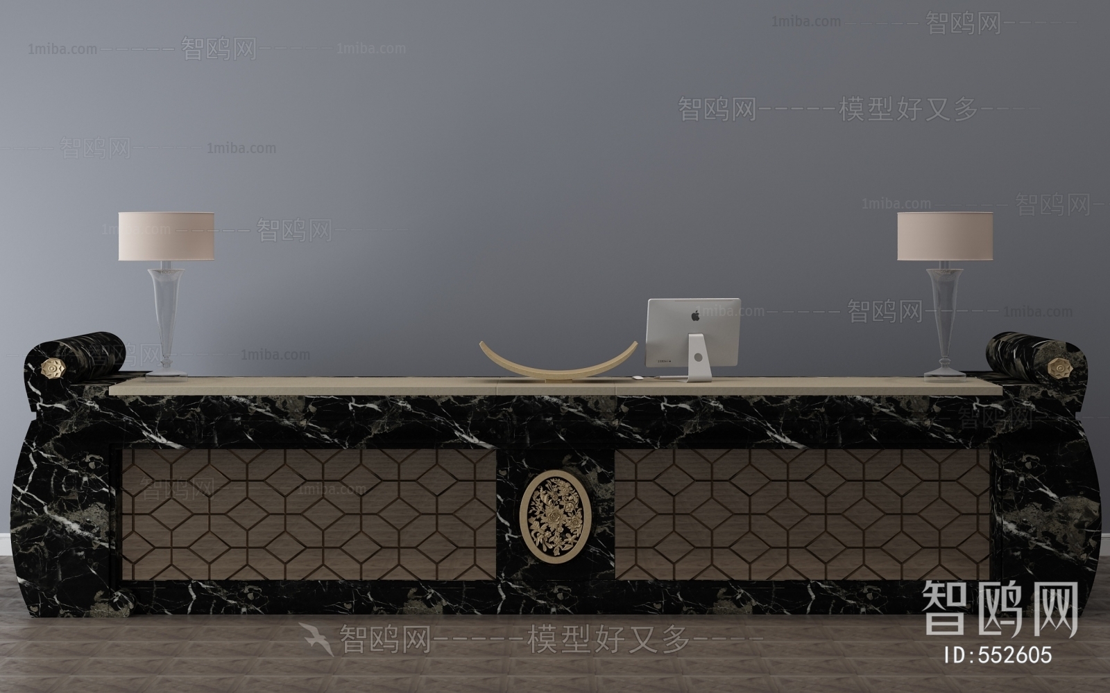 New Chinese Style Reception Desk