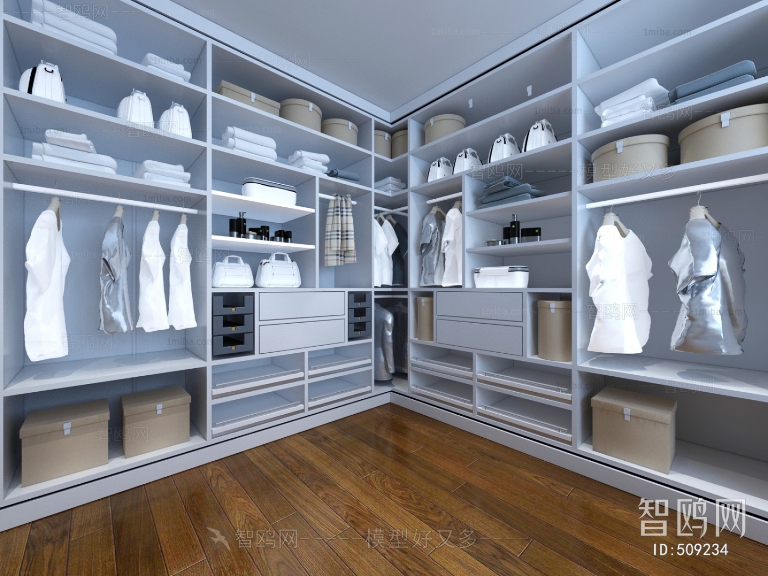 Modern Clothes Storage Area