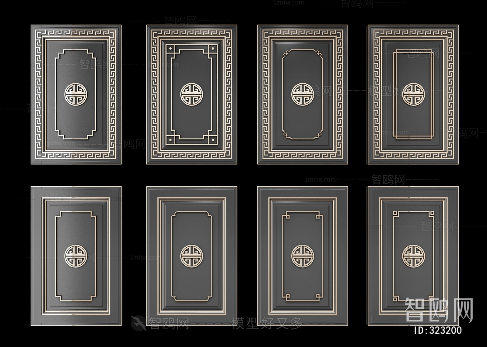 New Chinese Style Door Panel