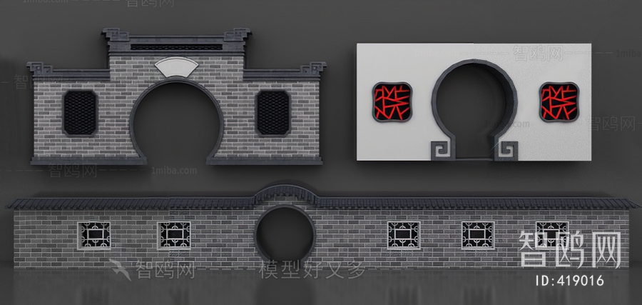 Chinese Style Building Component