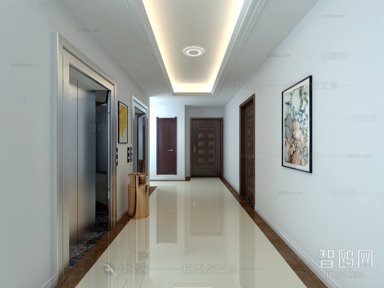 Modern Corridor/elevator Hall