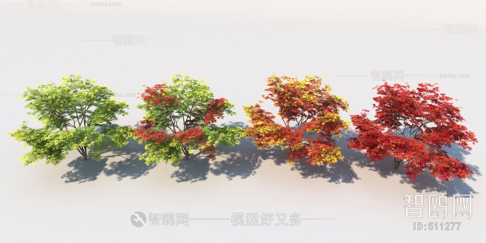新中式树组合