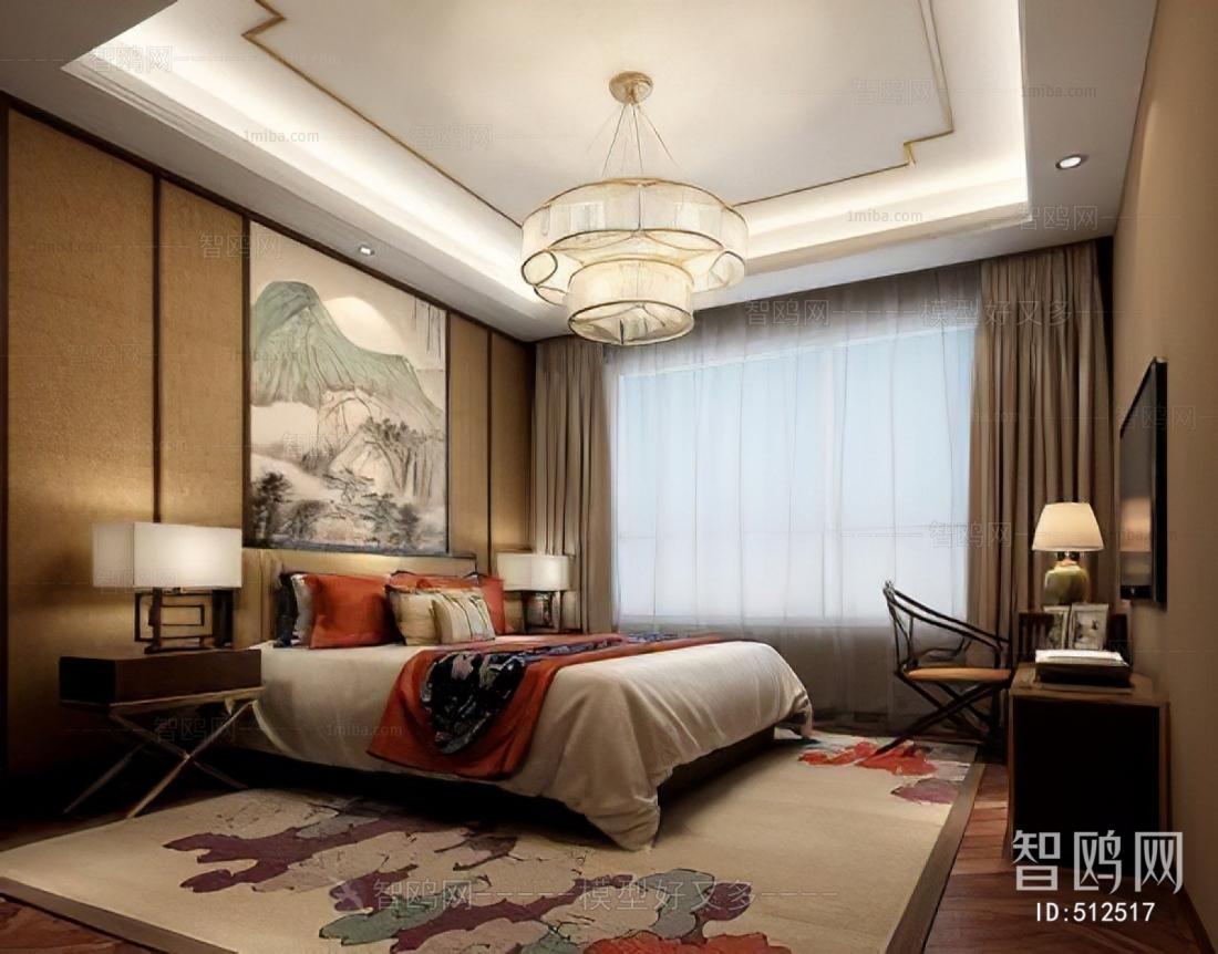 New Chinese Style Bedroom