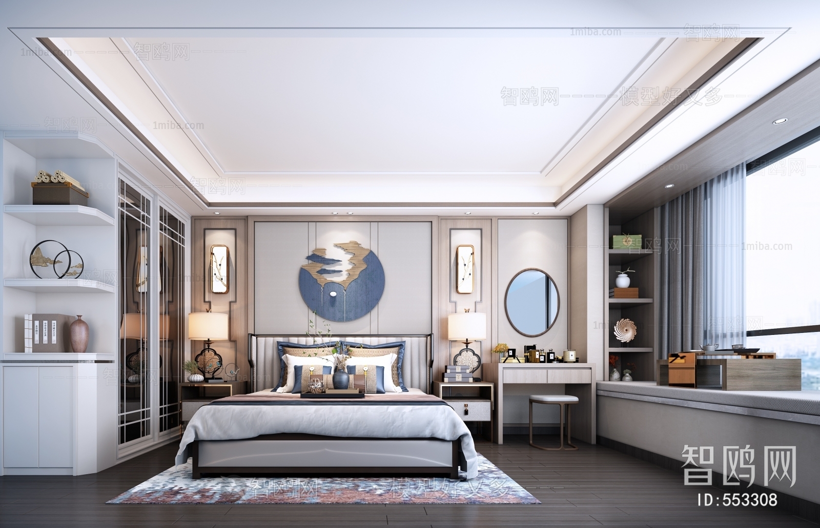 New Chinese Style Bedroom