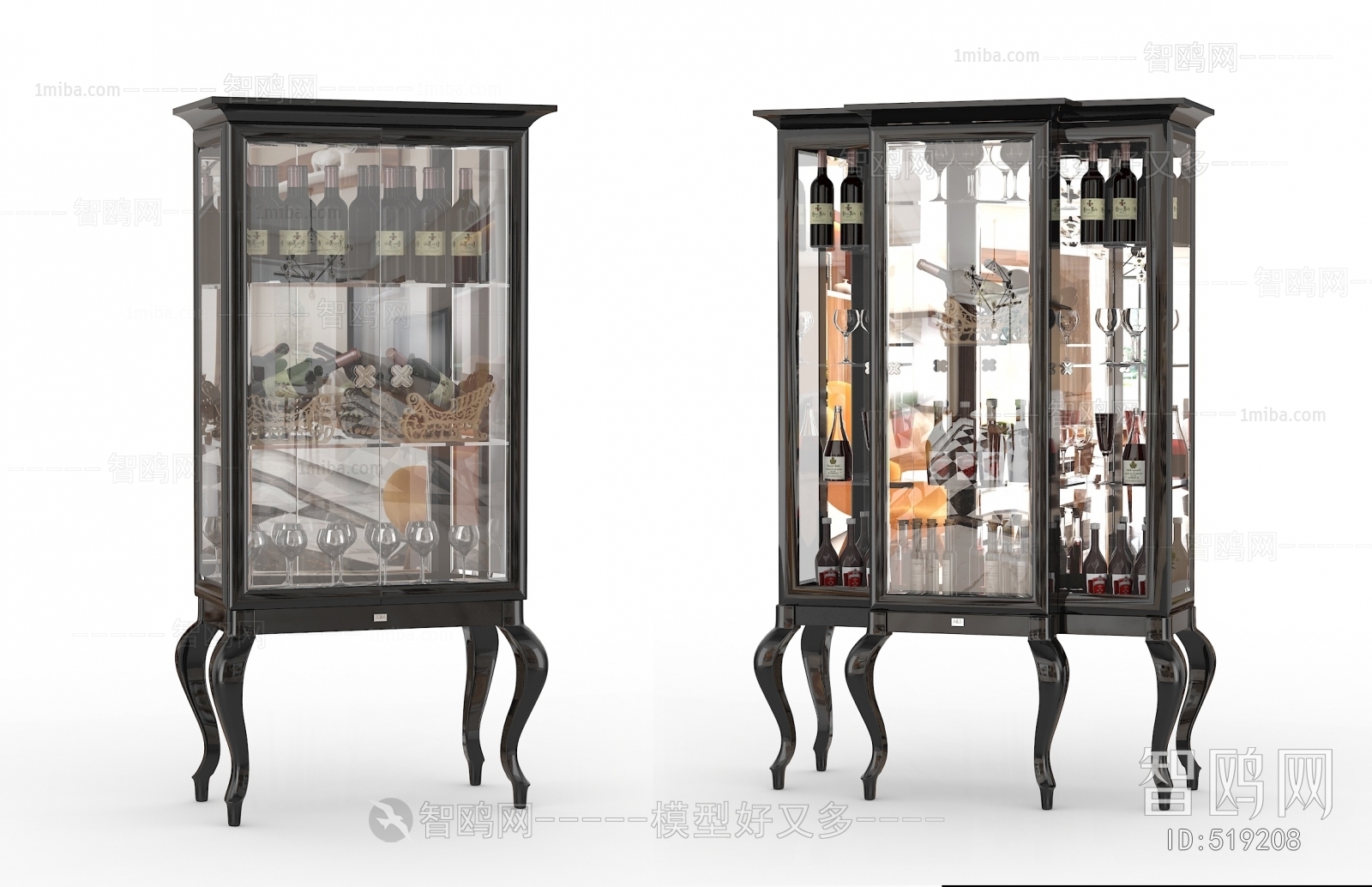 New Classical Style Wine Cabinet