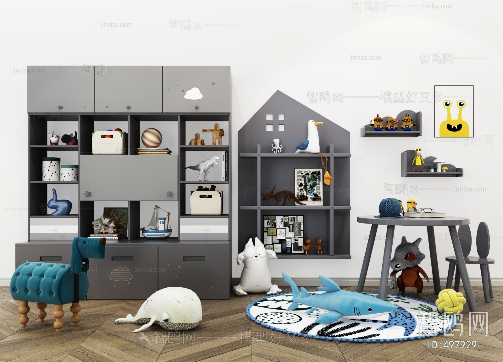 Modern Children's Room Activity Room