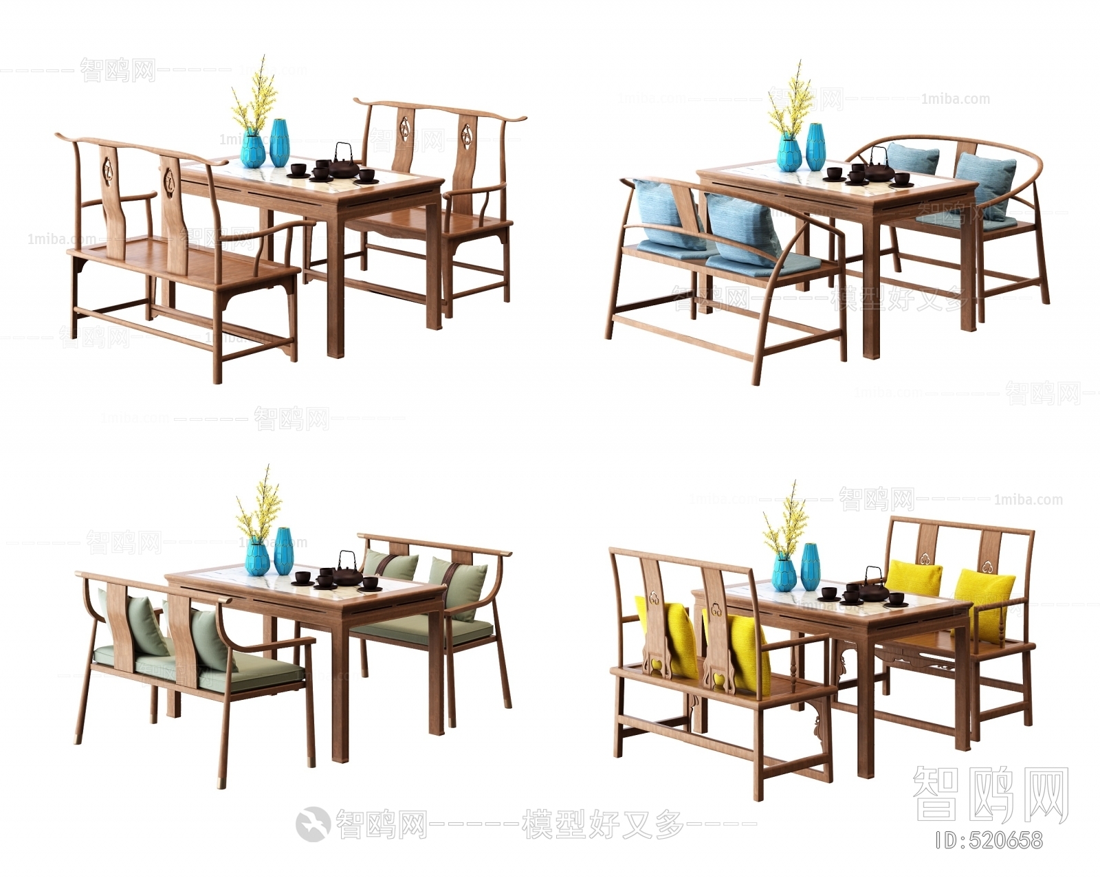 New Chinese Style Dining Table And Chairs