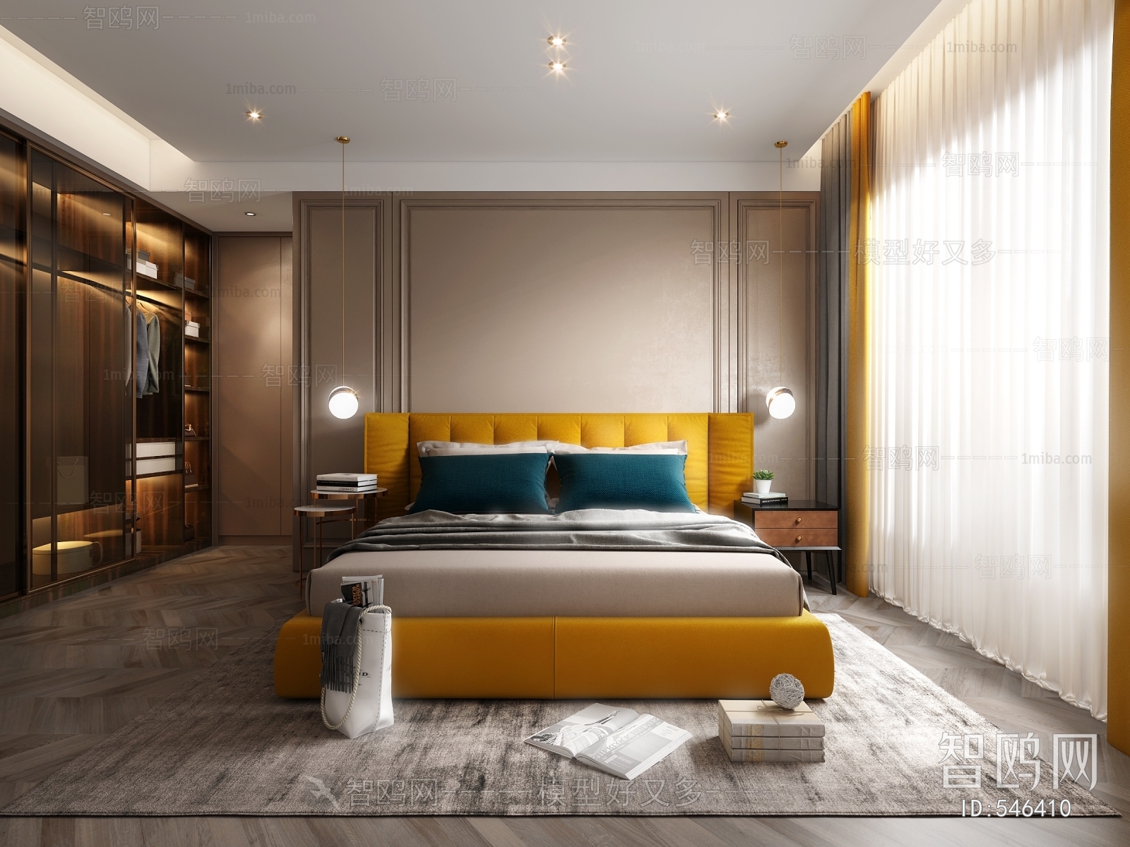 Post Modern Style Bedroom