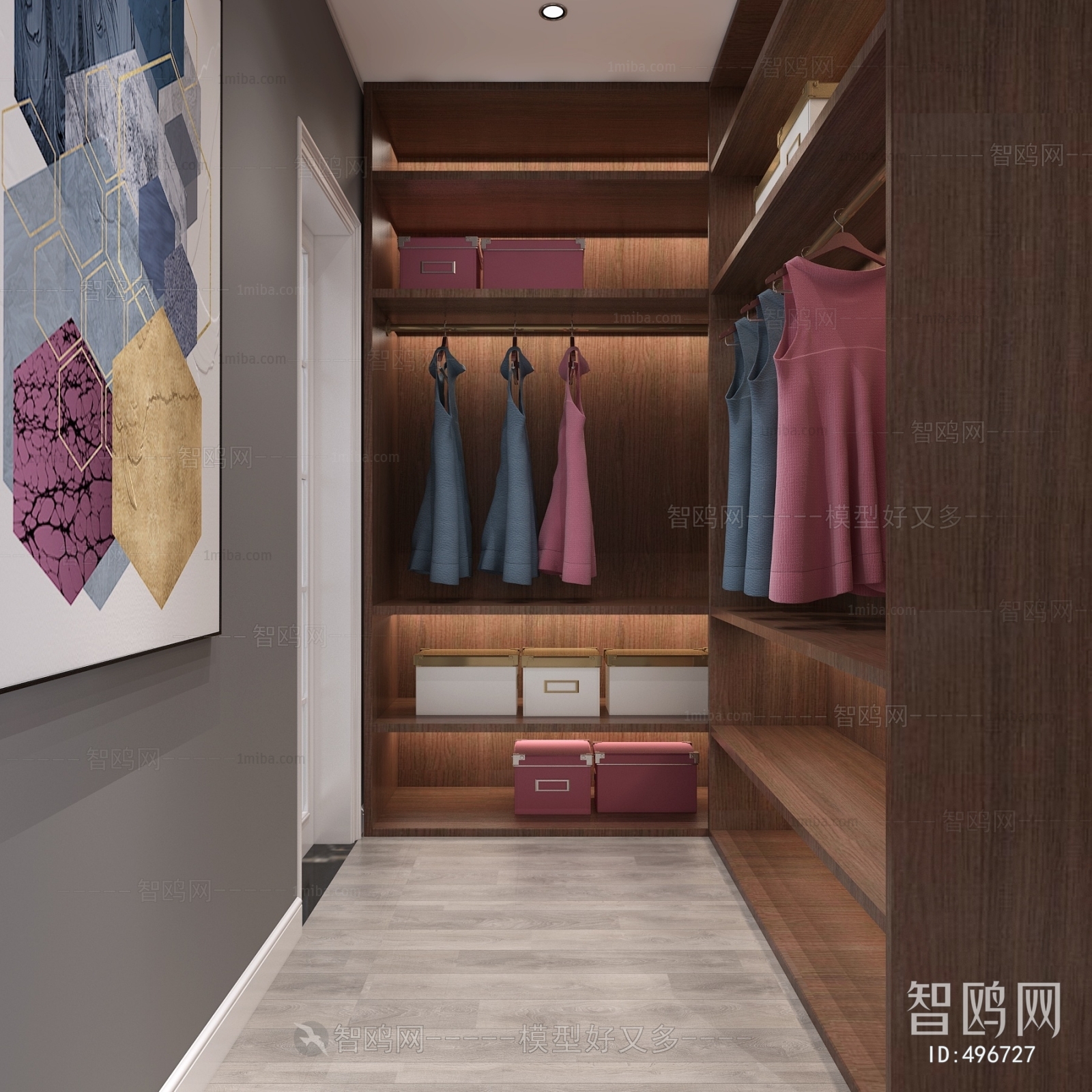 Modern Clothes Storage Area