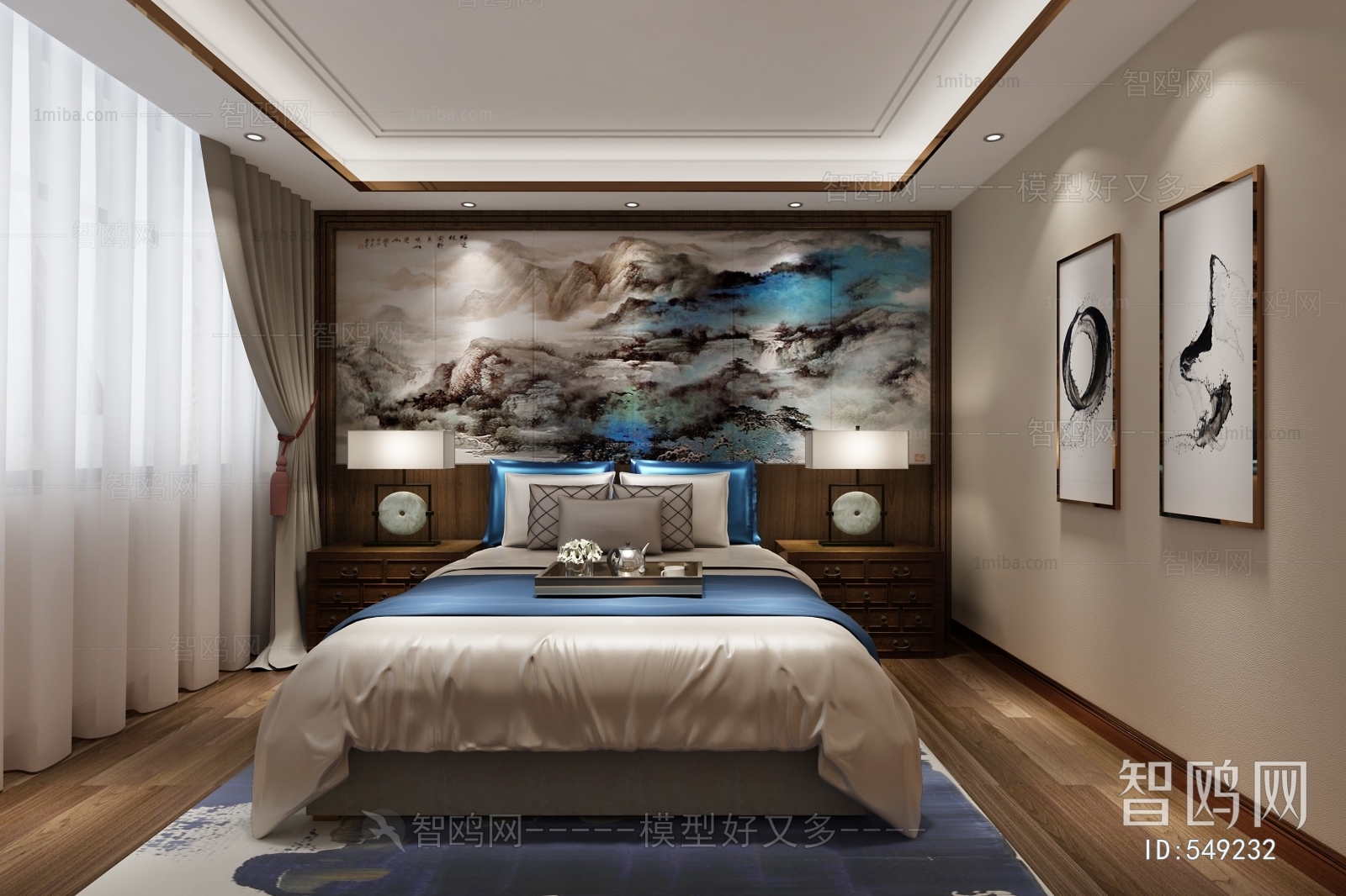 New Chinese Style Bedroom