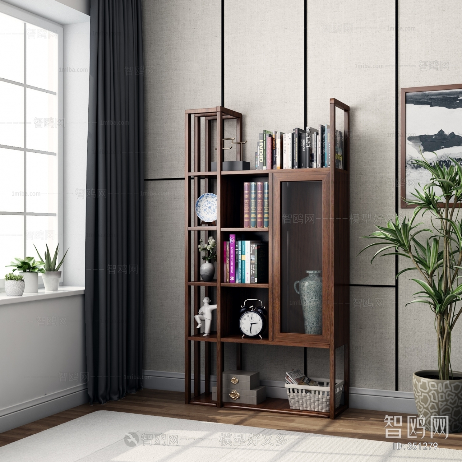 New Chinese Style Bookcase