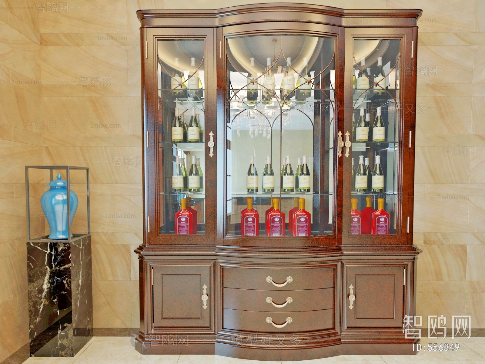 Classical Style Wine Cabinet