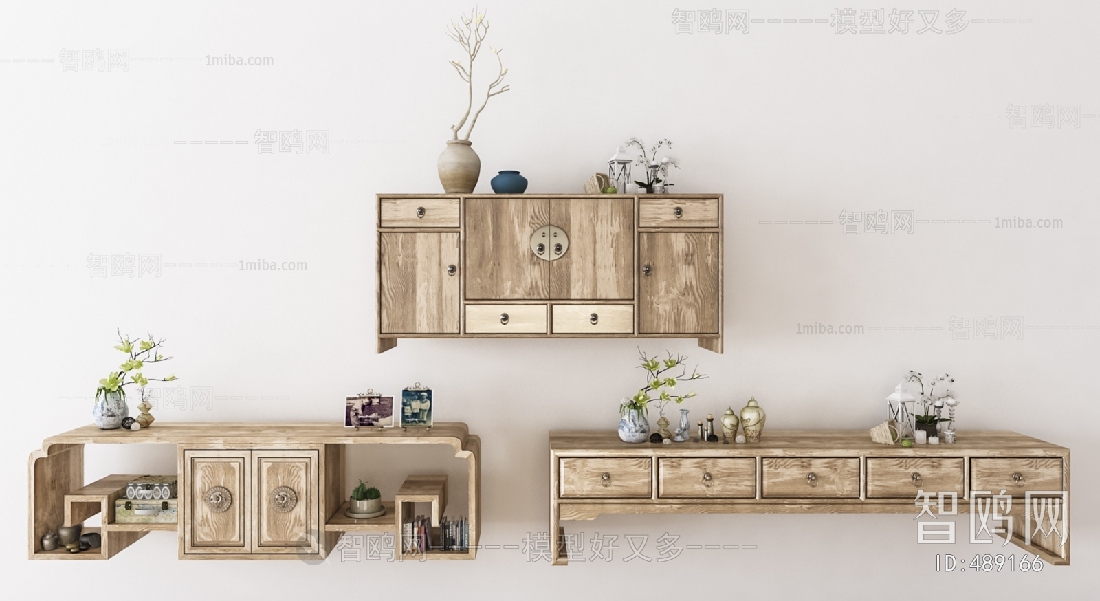 New Chinese Style TV Cabinet