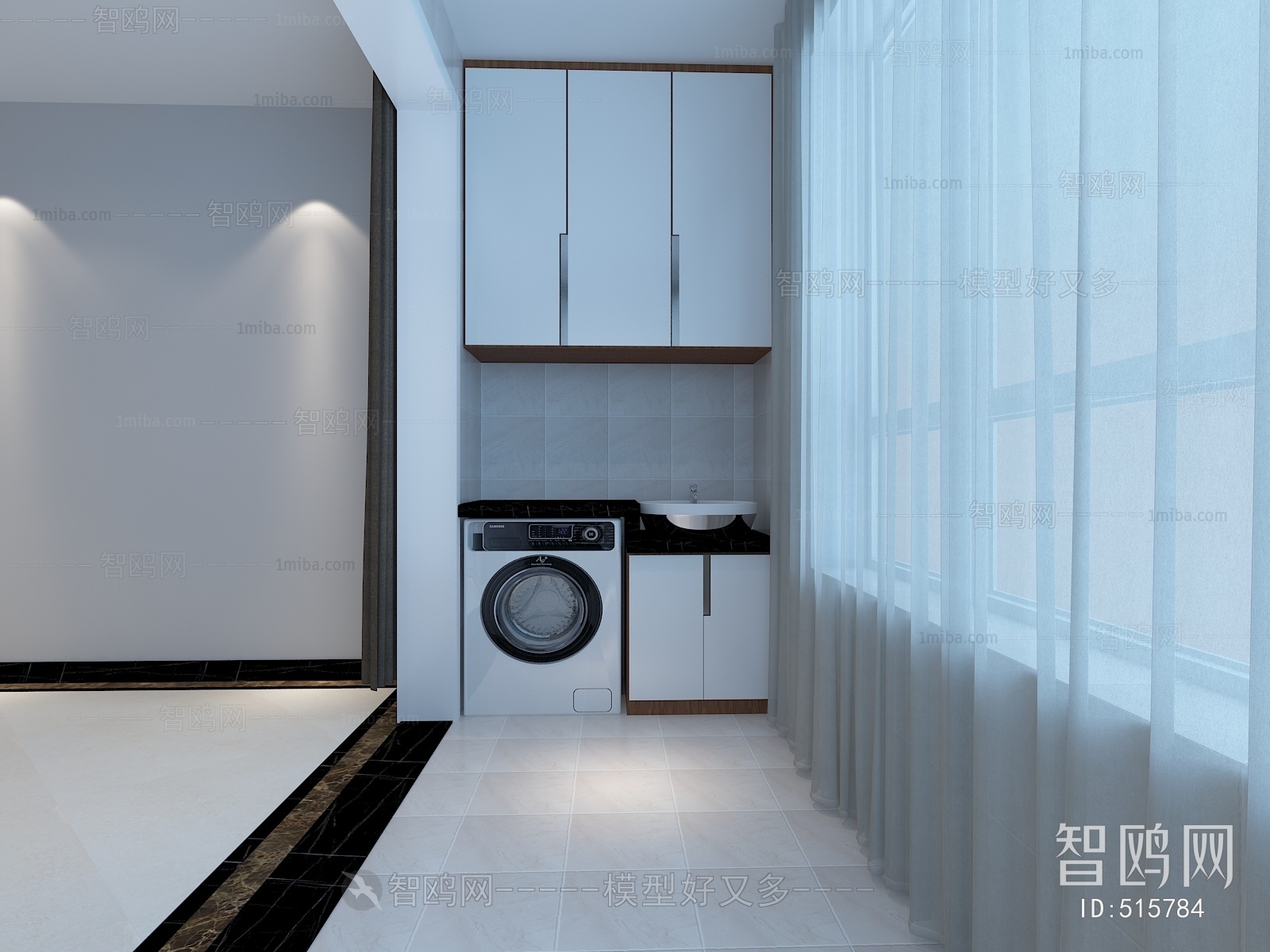 Modern Laundry Cabinet