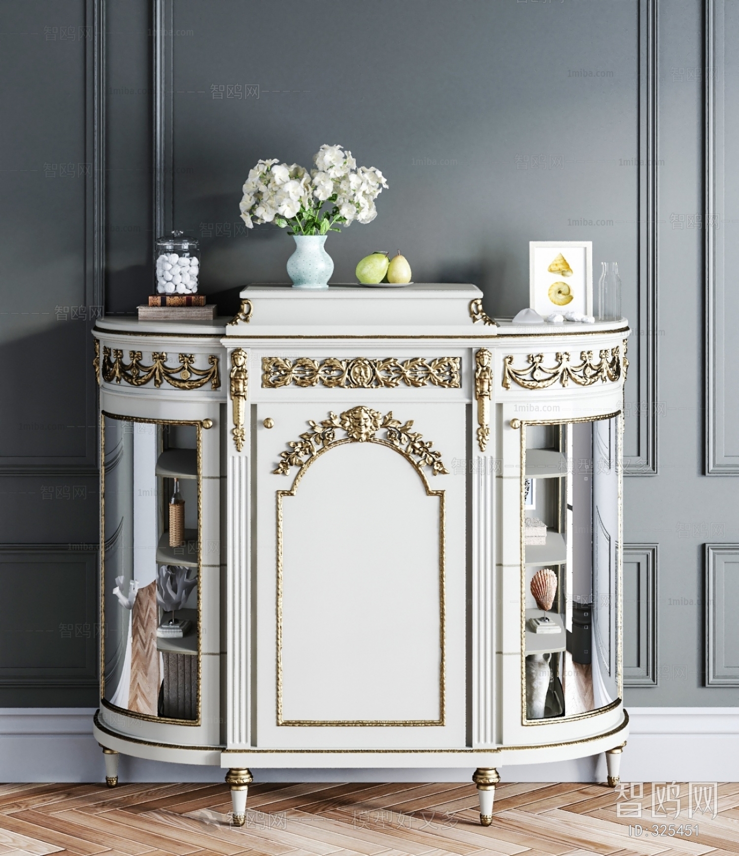 French Style Side Cabinet/Entrance Cabinet