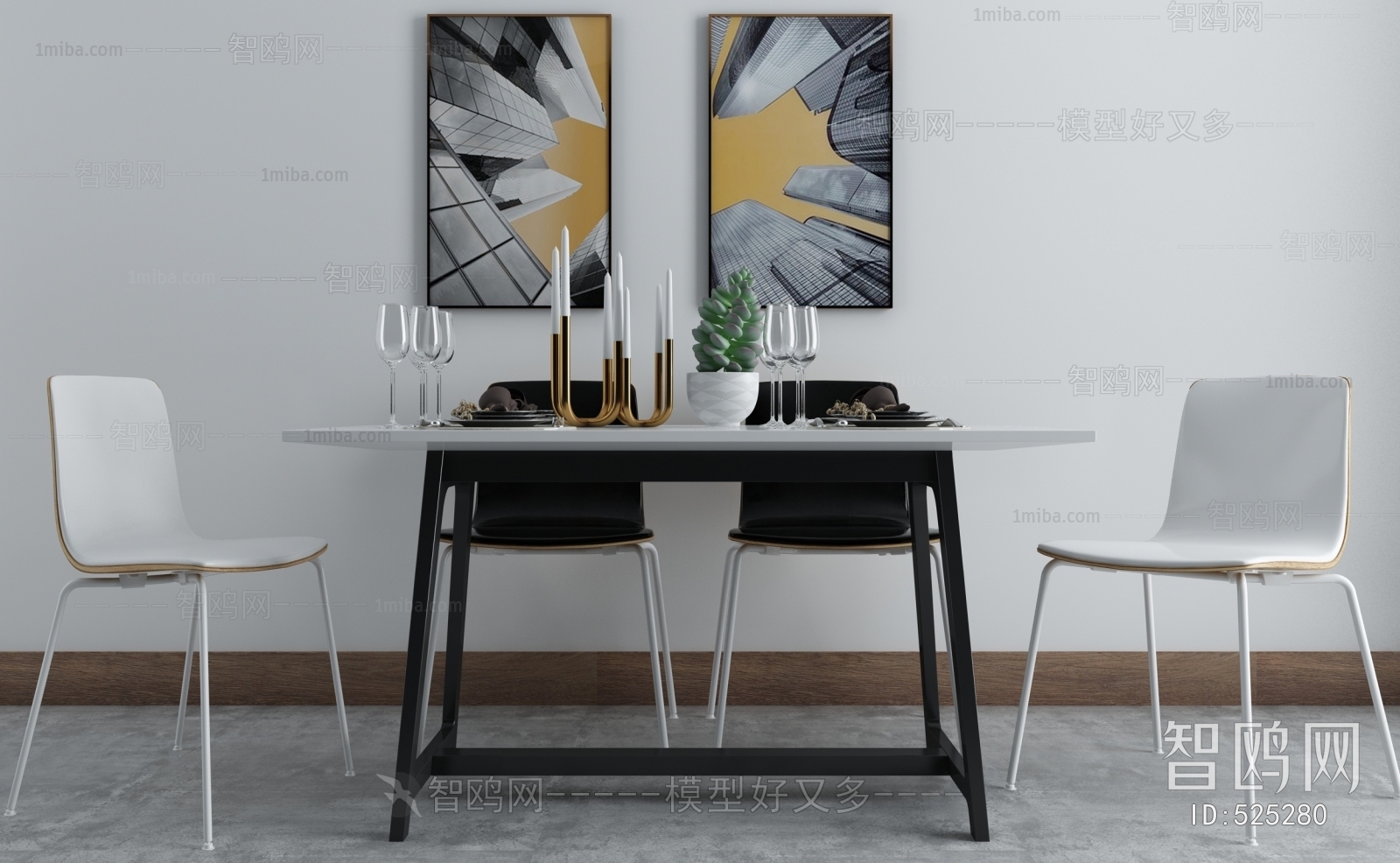 Nordic Style Dining Table And Chairs