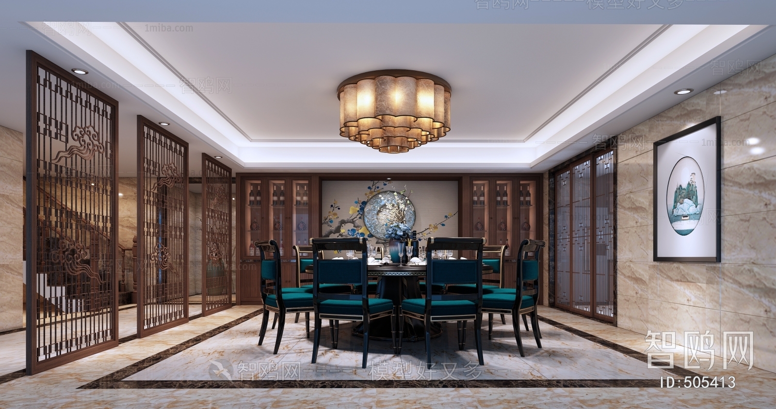 New Chinese Style Dining Room