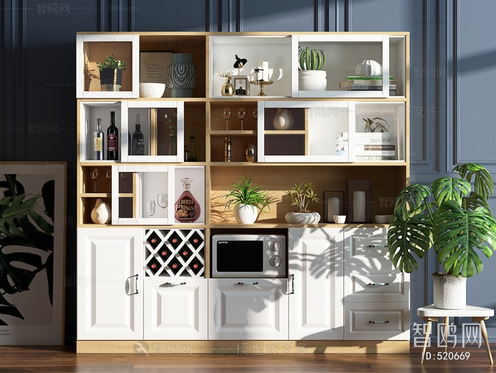 Nordic Style Wine Cabinet