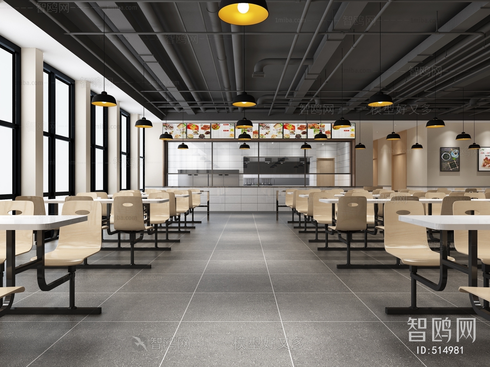 Industrial Style Catering Space