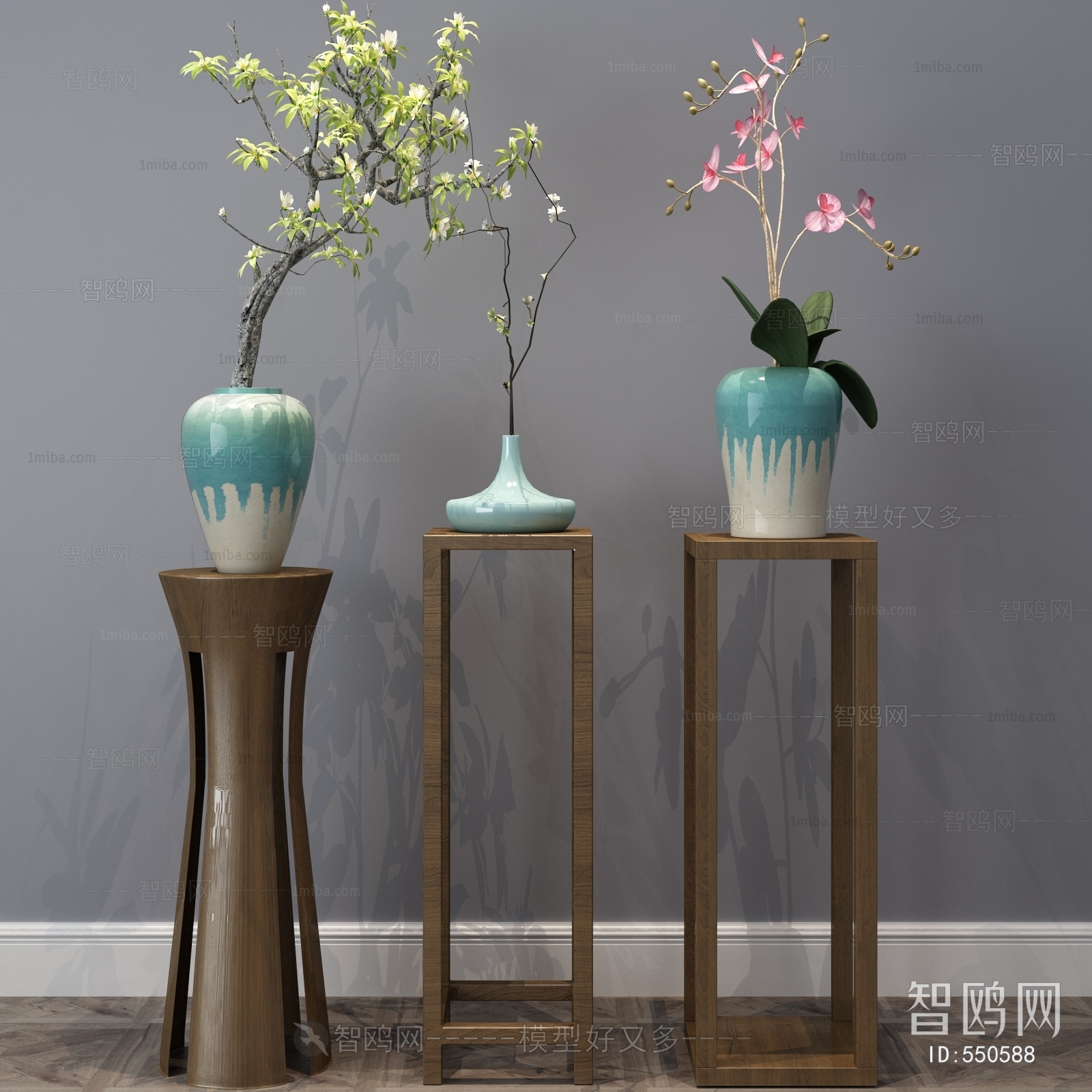 New Chinese Style Flower Shelf