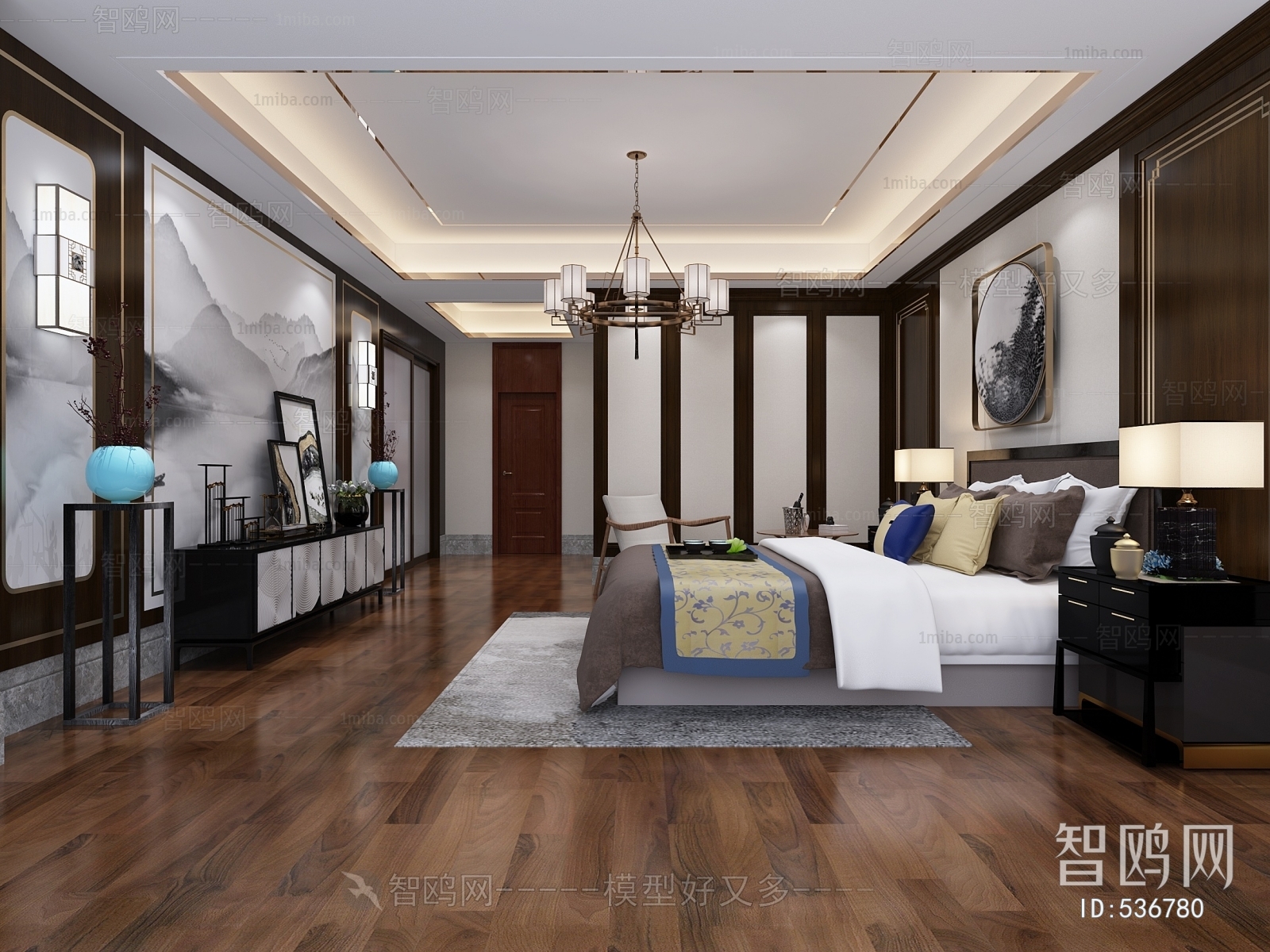 New Chinese Style Bedroom