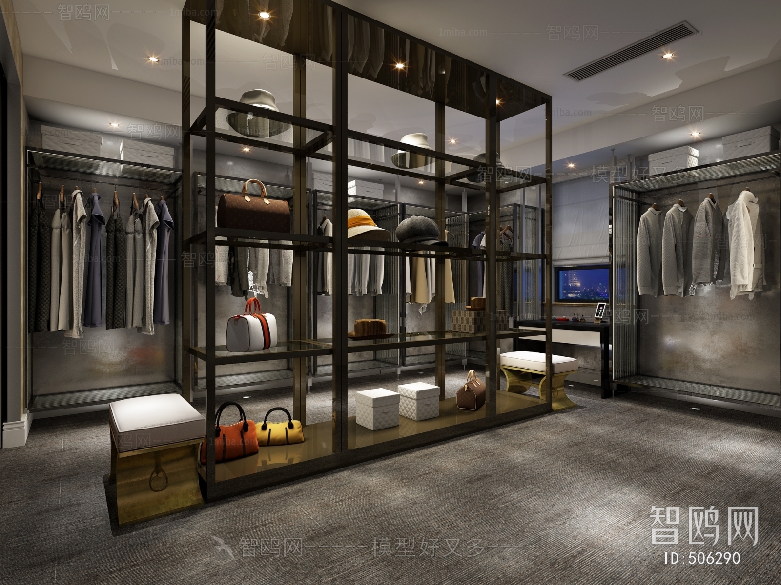 Modern Clothes Storage Area