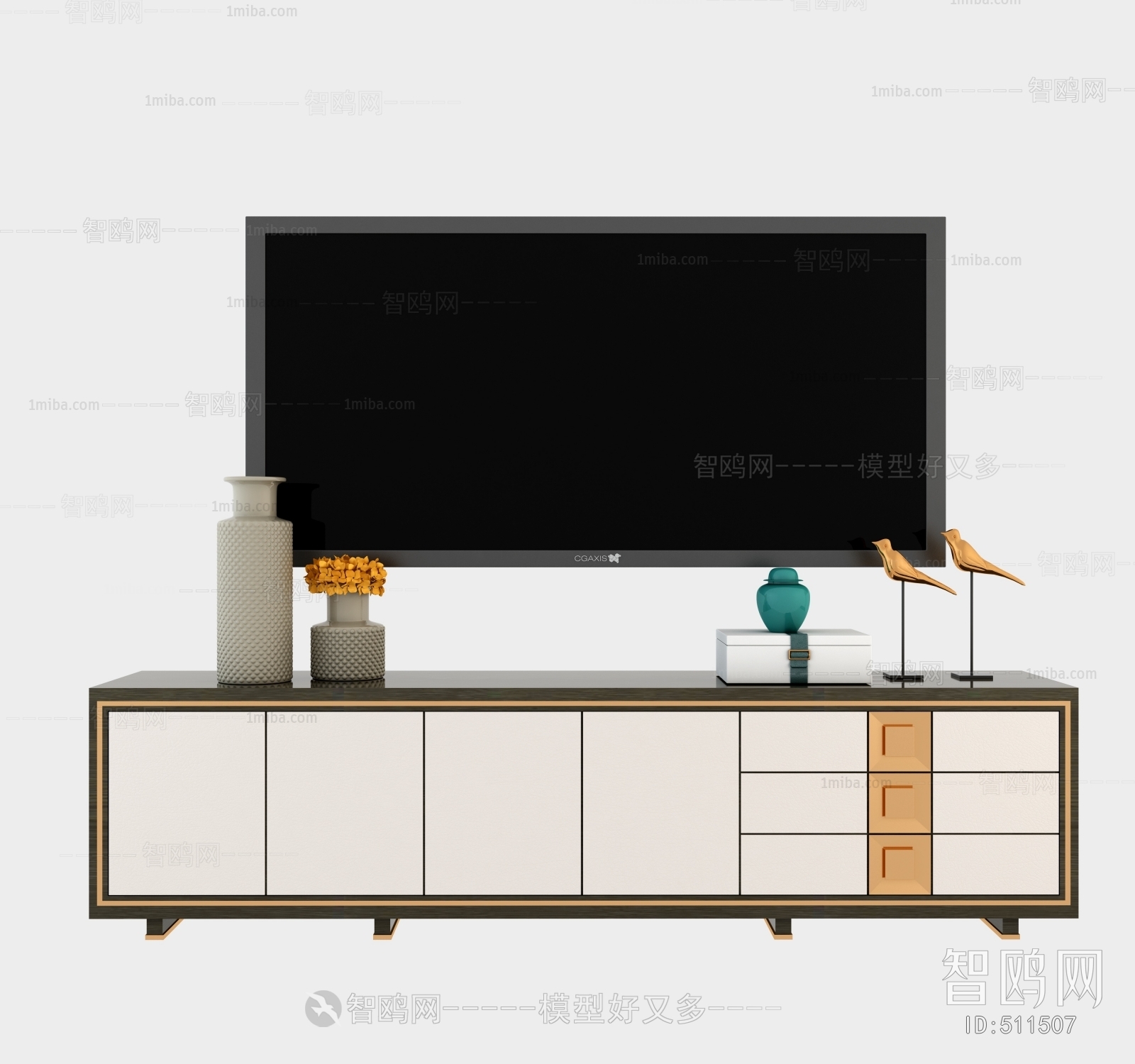 New Chinese Style TV Cabinet