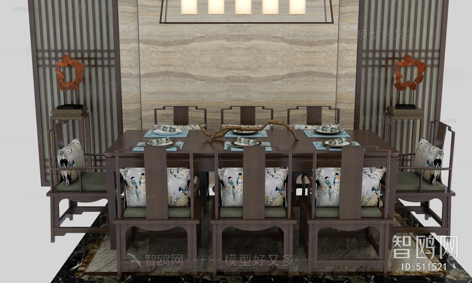 New Chinese Style Dining Table And Chairs