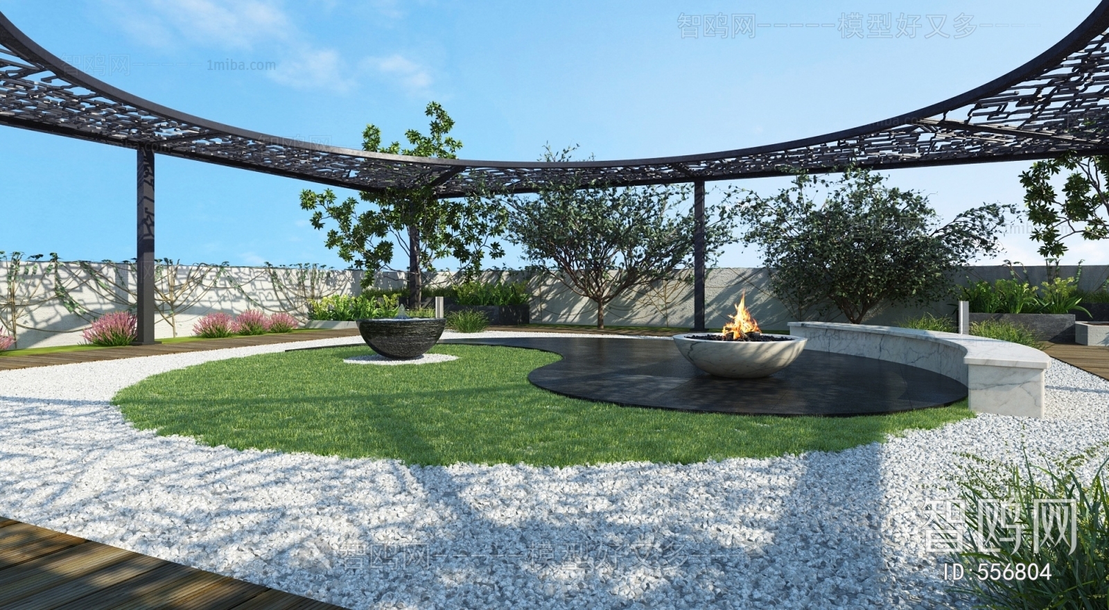 New Chinese Style Courtyard/landscape