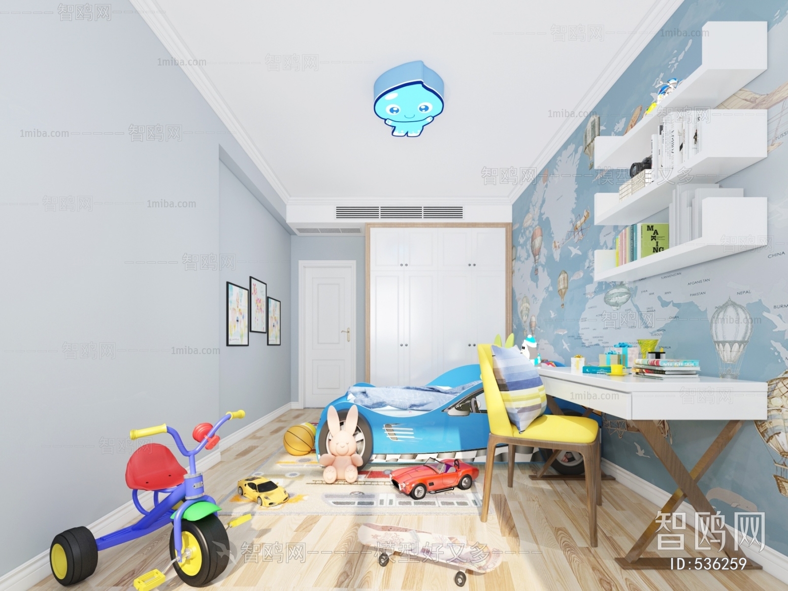 Modern Boy's Room And Son's Room