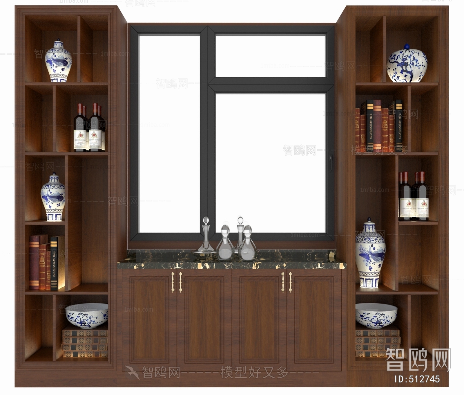 New Chinese Style Wine Cabinet