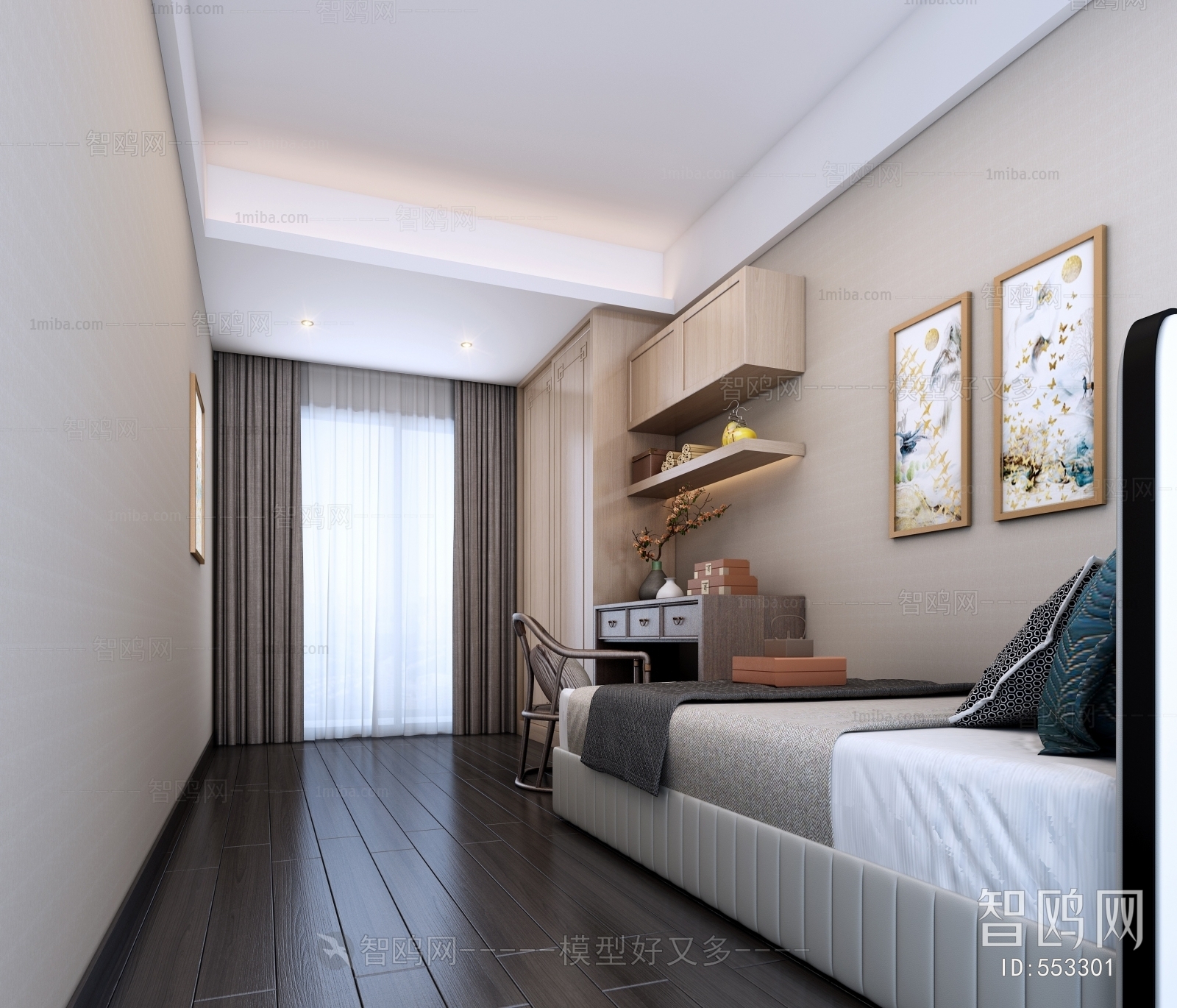 New Chinese Style Bedroom