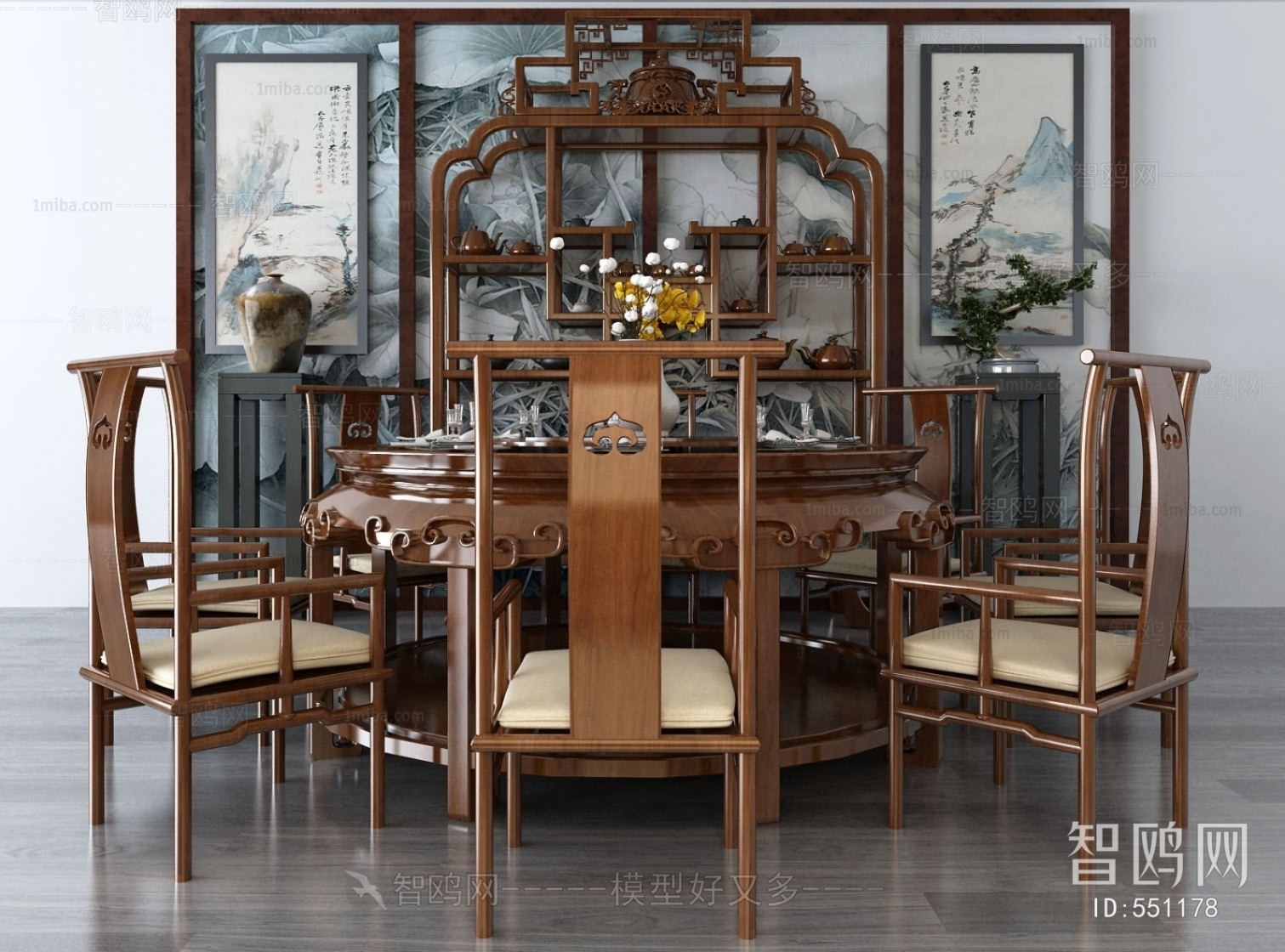 New Chinese Style Dining Table And Chairs