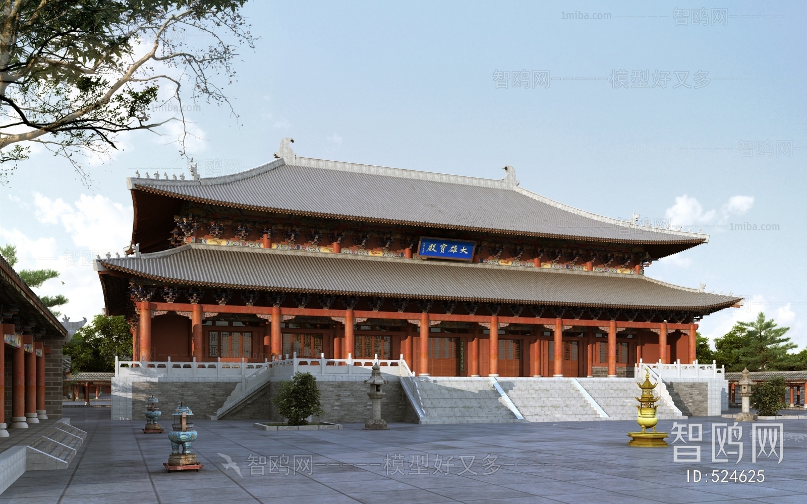 Chinese Style Ancient Architectural Buildings