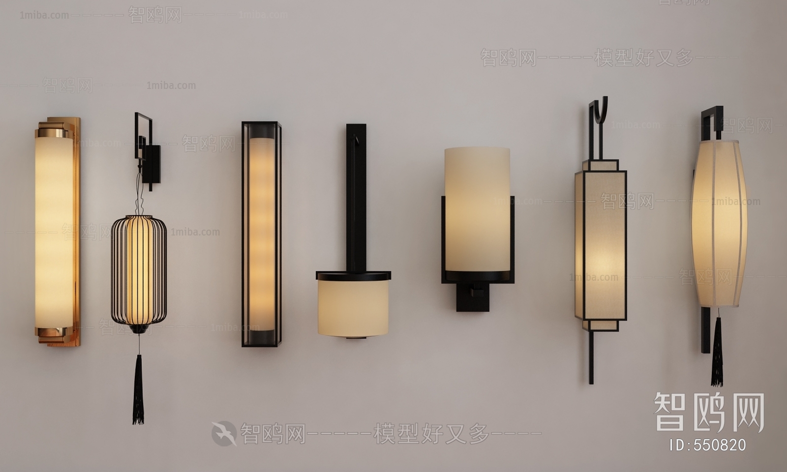 New Chinese Style Wall Lamp