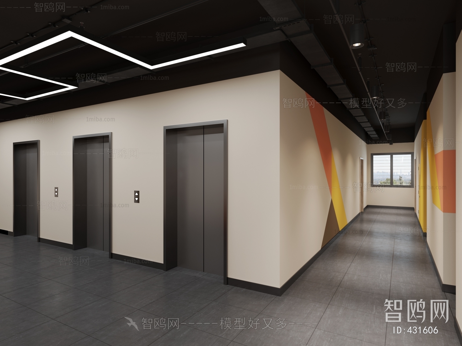 Modern Corridor/elevator Hall